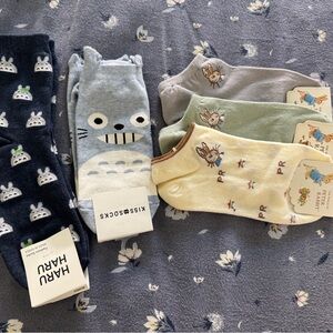Cute Cartoon Character Socks Set